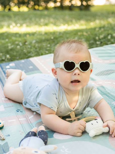 Lunettes 0-9 mois bandeau Baby coeur menthe+rose pâle 4 - vertbaudet enfant 