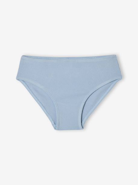 Lot de 5 culottes fille côtelées écru 3 - vertbaudet enfant 