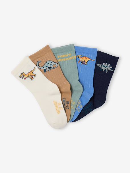 Lot de 5 chaussettes garçon écru 2 - vertbaudet enfant 