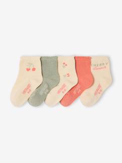 -Lot de 5 paires de chaussettes bébé fille