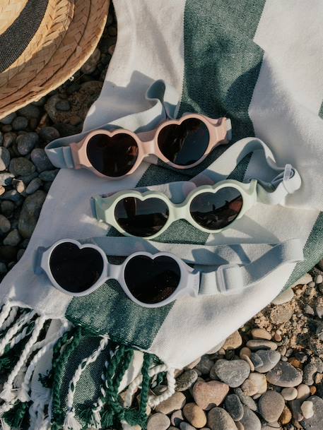 Lunettes 0-9 mois bandeau Baby coeur menthe+rose pâle 9 - vertbaudet enfant 