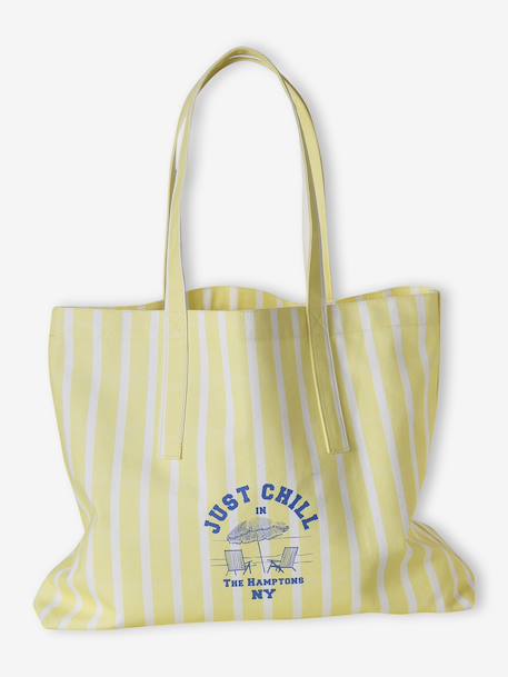Tote bag coton jaune pâle 2 - vertbaudet enfant 