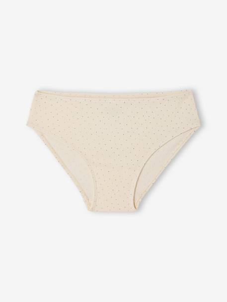 Lot de 5 culottes fille côtelées écru 4 - vertbaudet enfant 
