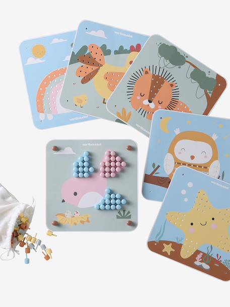 Mes premières mosaïques en bois FSC® multicolore 3 - vertbaudet enfant 