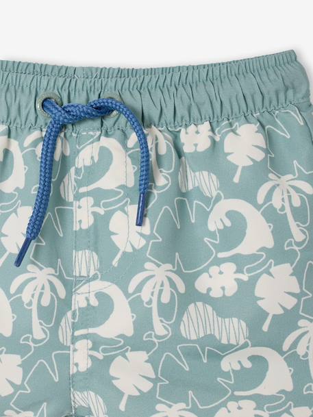 Maillot de bain imprimé bébé garçon bleu grisé+vert sauge 6 - vertbaudet enfant 