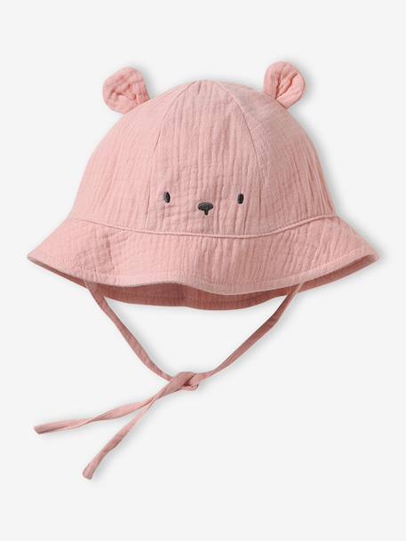 Bob ourson imprimé bébé fille écru+rose 4 - vertbaudet enfant 