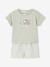 Ensemble Hello Kitty T-shirt et short rayé vert 1 - vertbaudet enfant 