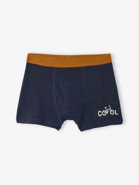 Lot 5 boxers garçon vélo écru 4 - vertbaudet enfant 