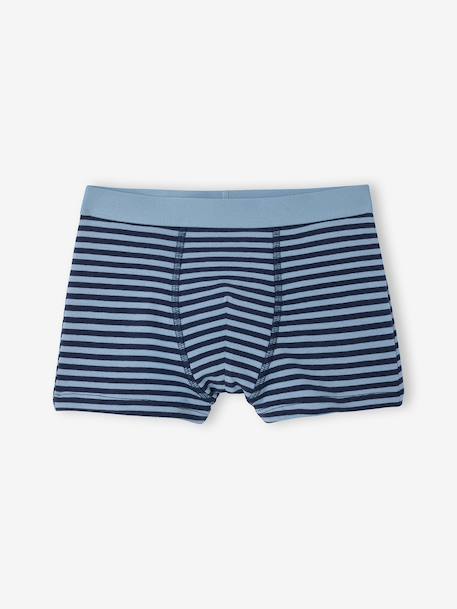 Lot 5 boxers garçon requin bleu grisé 4 - vertbaudet enfant 