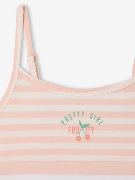 Lot 2 brassières coton bio rose 5 - vertbaudet enfant 