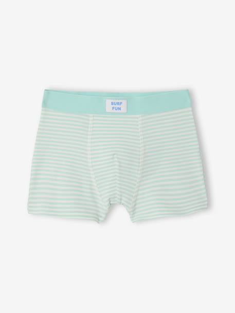 Lot de 5 boxers garçon surf bleu 6 - vertbaudet enfant 