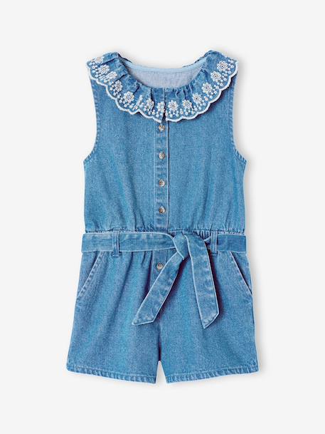 Combishort en denim stone 2 - vertbaudet enfant 