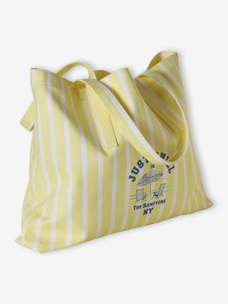 Tote bag coton jaune pâle 1 - vertbaudet enfant 