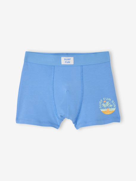 Lot de 5 boxers garçon surf bleu 5 - vertbaudet enfant 