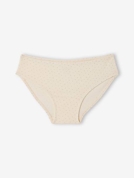 Lot de 5 culottes fille côtelées écru 6 - vertbaudet enfant 