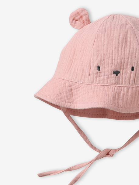 Bob ourson imprimé bébé fille écru+rose 5 - vertbaudet enfant 
