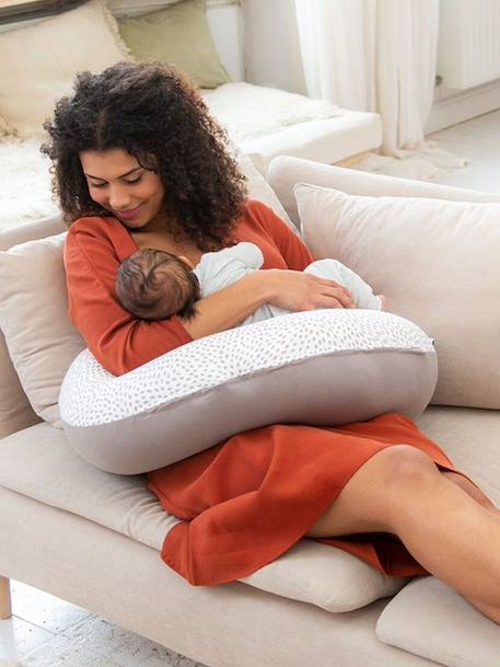 Coussin de maternité Doomoo beige imprimé+Buddy ethnic+Buddy taupe+Tetra sand 11 - vertbaudet enfant 