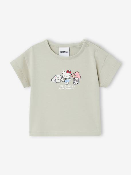 Ensemble Hello Kitty T-shirt et short rayé vert 2 - vertbaudet enfant 