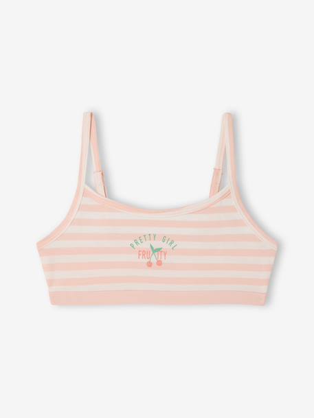 Lot 2 brassières coton bio rose 2 - vertbaudet enfant 
