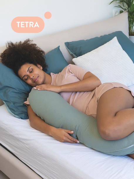 Coussin de maternité Doomoo beige imprimé+Buddy ethnic+Buddy taupe+Tetra sand+Tetra terra+vert 38 - vertbaudet enfant 