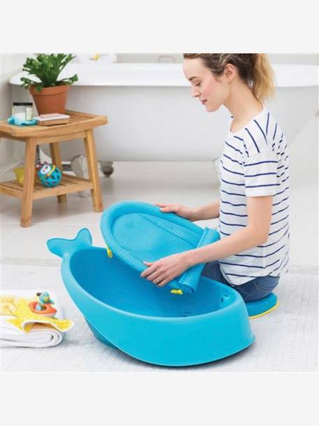 Baignoire évolutive Moby de bleu+GRIS 14 - vertbaudet enfant 