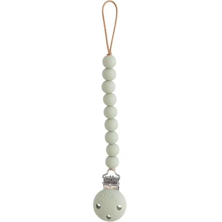 Attache sucette en silicone Beige foncé+Beige, écru+Bleu+Bois+Ecru+Jaune+Pierre+Rose+Thym séché+Vert d'eau 31 - vertbaudet enfant 
