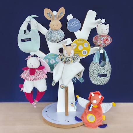 Doudou boule faon Blanc 4 - vertbaudet enfant 