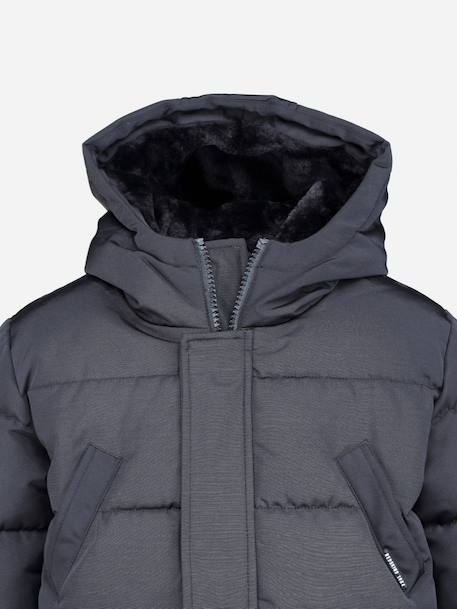 Doudoune longue à capuche Noir 4 - vertbaudet enfant 