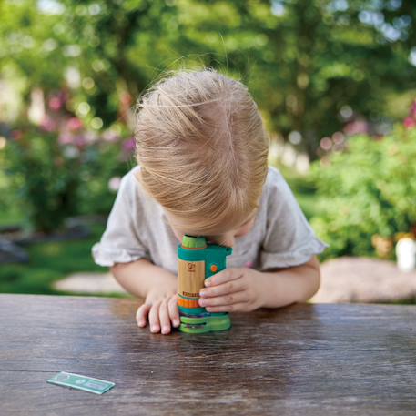 Microscope en bambou Bleu, vert, orange 5 - vertbaudet enfant 