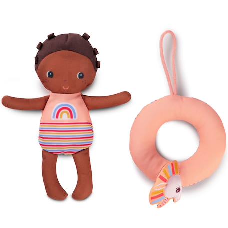 Poupée de bain axelle Bleu, jaune, saumon+Marron, rose+Orange, rouge, vert d'eau 7 - vertbaudet enfant 