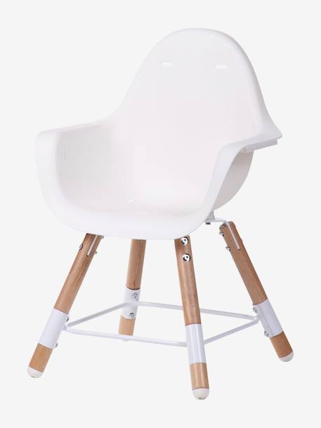 Chaise haute Evolu 2 + arceau naturel blanc 7 - vertbaudet enfant 