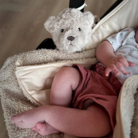 Peluche bruit blanc à suspendre lou beige (8 cm) Avoine+Beige, noir+Marron, noir 10 - vertbaudet enfant 