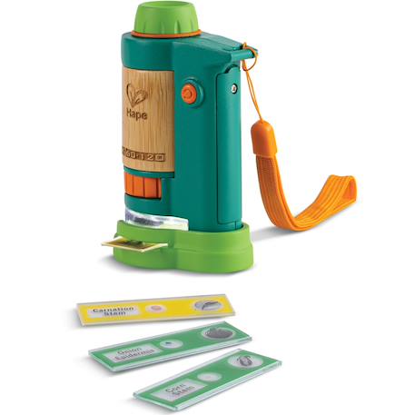 Microscope en bambou Bleu, vert, orange 3 - vertbaudet enfant 