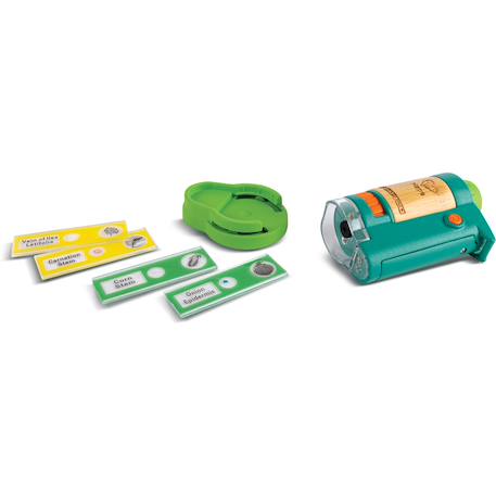 Microscope en bambou Bleu, vert, orange 2 - vertbaudet enfant 