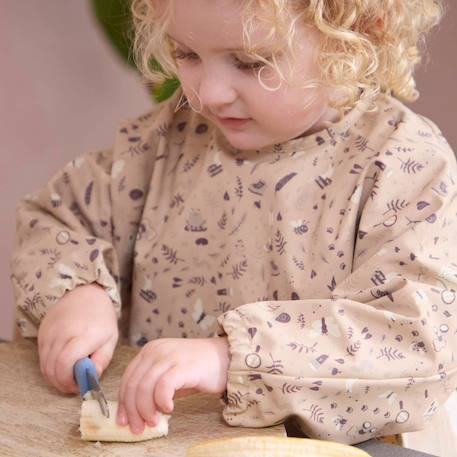 Bavoir à manches little wonders Beige, marron 4 - vertbaudet enfant 
