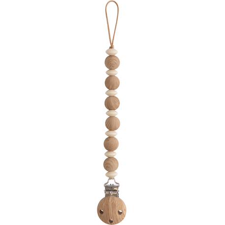 Attache sucette en silicone Beige foncé+Beige, écru+Bleu+Bois+Ecru+Jaune+Pierre+Rose+Thym séché+Vert d'eau 4 - vertbaudet enfant 
