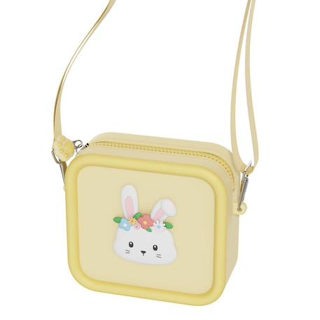Sac pour appareil photo en silicone lapin des fleurs Jaune, blanc, bleu 2 - vertbaudet enfant 