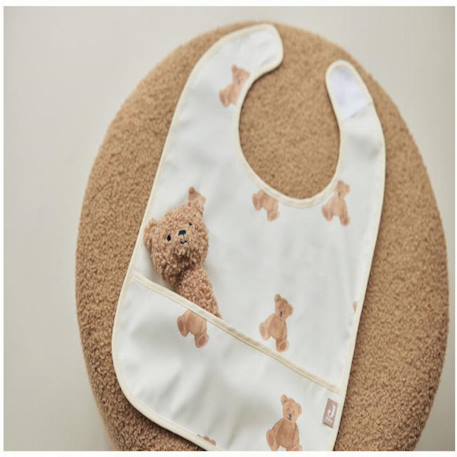 Lot de 2 bavoirs imperméables Beige, blanc+Blanc, vert, jaune+Ecru, marron+Ecru, vert+Marron chataigne+Rose des bois 17 - vertbaudet enfant 