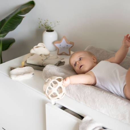 Balle de préhension en silicone linen Beige 2 - vertbaudet enfant 