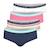 Lot de 4 culottes maxi format Uni bleu minuit-imprimé texte-uni bubble gum 1 - vertbaudet enfant 