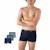 Lot de 3 boxers garçon my petit prix Marine-vert+Noir-noir-noir 4 - vertbaudet enfant 