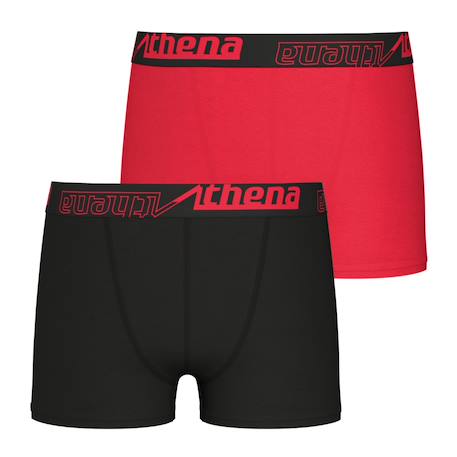 Garçon-Sous-vêtement-Slip, Boxer-Lot de 2 boxers garçon ecopack