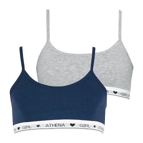 Fille-Lot de 2 brassières coton ultra doux