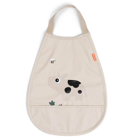 Bavoir élastique tiny farm rose Rose+Sable 3 - vertbaudet enfant 