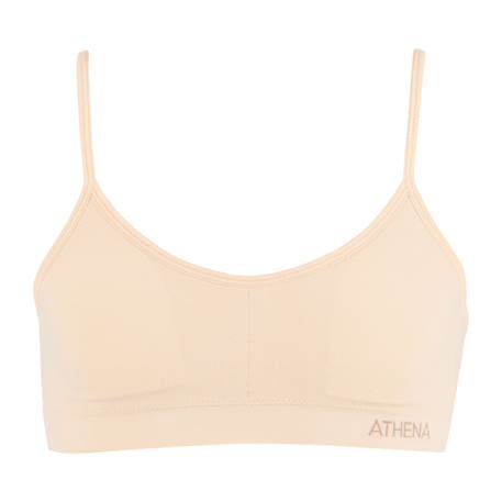 Brassière à coques amovibles fille sans couture fashion athena fille Beige+Gris chiné 1 - vertbaudet enfant 