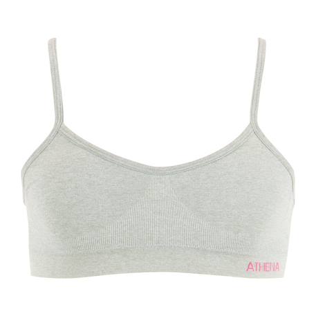 Brassière à coques amovibles fille sans couture fashion athena fille Beige+Gris chiné 5 - vertbaudet enfant 