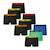 Lot de 9 boxers garçon trio choc ecopack Noir orange-noir rouge-noir jaune-vert-bleu+Noir-rouge-bleu 3 - vertbaudet enfant 