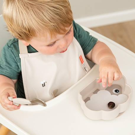Bavoir élastique tiny farm rose Rose+Sable 4 - vertbaudet enfant 