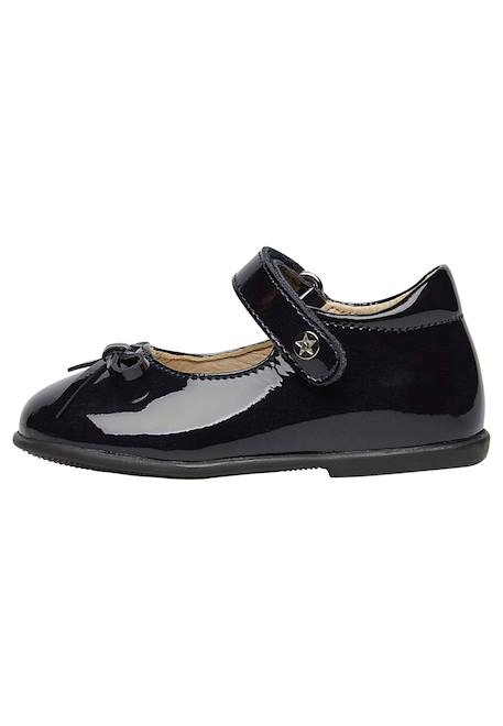 Ballerines en verni avec sangle ballet Bleu nuit- 3 - vertbaudet enfant 
