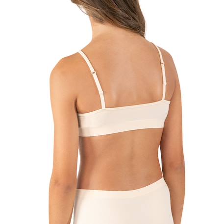 Brassière à coques amovibles fille sans couture fashion athena fille Beige+Gris chiné 3 - vertbaudet enfant 